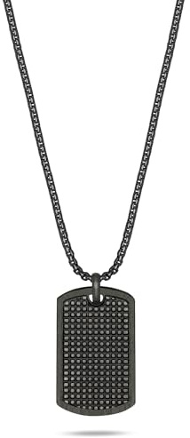 s.Oliver Herren Schmuck – Halskette aus Edelstahl mit Taganhänger – Klassisch, Zeitlos und Symbolisch – Perfekte Geschenkidee