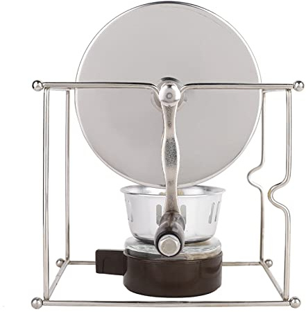 KIMISS Máquina Tostadora de café para Uso Doméstico, Mini Tostadora Manual de Granos de café con Rodillos de Acero Inoxidable y para Cocinar Granos de Bricolaje