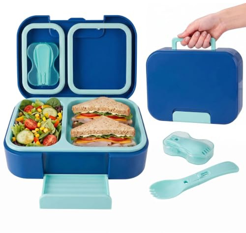 Lunch Box, 720 ml Lunch Box Umami, Boite Repas Compartiment, Bleu royal