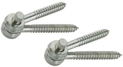 National Hardware N131-169 295 Screw Hook/Eye Hinges in Zinc Plated, 2 Pack,5/8 x 5
