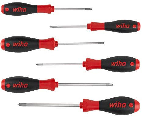 Wiha Schraubendreher Set SoftFinish® (27746) 6 tlg. I Schraubenzieher Satz für Alltag, Handwerk, Industrie I Schraubwerkzeug TORX® MagicSpring®