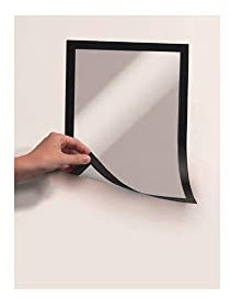 Durable Info-Rahmen Duraframe Magnetic (A4, Magnetrahmen für metallische Oberflächen) 5 Stück, schwarz, 486901