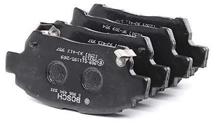 Bosch BP1223 - Brake Pads Car Front Axle - 1 Set of 4 Pads | Bosch Quality - Reduced Noise and Dust - ECE-R90 Certified - Copper-Free