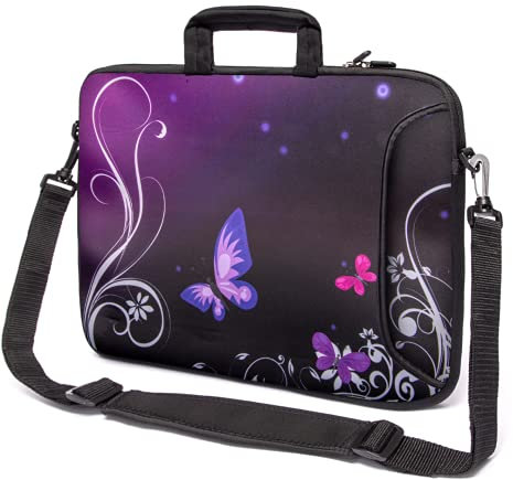 Sacoche Ordinateur Étanche - 15-15,6 Pouces Housse D'ordinateur en Néoprène - Étui pour Ordinateur Portable - Pochette pour Ordinateur Résistante à l'eau avec Poignée et Bandoulière - Design Unique
