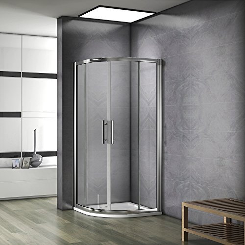 90X90X195cm Porte coulissante Paroi de douche accès d'angle cabine de douche verre anticalcaire