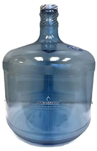 AquaNation 3 Gallon Reusable BPA-Free FDA Food Grade Tritan Plastic Water Bottle Jug Gallon Container Canteen - (Made in USA)