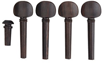 Violin Tuning Pin, Violin Stimmwirbel,Ebenholz Tuning Pin, Ersatzteile für Violininstrument mit Pin Set