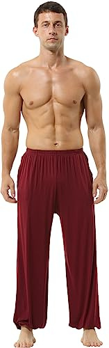 Hoerev Super Soft Modal Spandex Harem Yoga Pilates Trousers