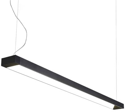 Arcchio LED Büroleuchte Cuna (Modern) in Schwarz aus Aluminium (1 flammig,) - Bürolampe Arbeitsplatzlampe Hängeleuchte Pendelleuchte Deckenleuchte Arbeitszimmerleuchte