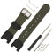WRISTARMOR 25 mm Nylon-Armband, kompatibel mit Casio SGW-100/SGW-200/GW-3000B/GW-3500B, Lederarmband