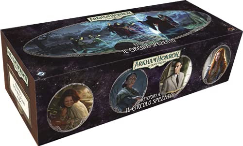 Asmodee - Arkham Horror Das Kartenspiel: Zurück zu... Der gebrochene Kreis - Erweiterung Kartenspiel, italienische Ausgabe