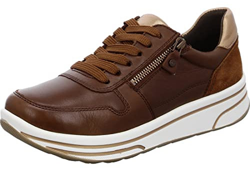 ara Damen Sapporo Sneaker, Nuts,Whisky, 37 EU Weit
