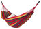 Relaxdays Hängematte, inkl. Befestigungsmaterial & Beutel, bis 200 kg, BxT: 240 x 150 cm, Baumwolle, In- & Outdoor, bunt