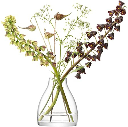 LSA Flower Kiln Vase H16cm Clear| 1 Unit | Mouthblown & Handmade Glass | FW39