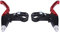 Akozon AUTO 1 Paar Mountainbike-Bremshebelgriffe aus Aluminiumlegierung, 4-Farben-Bremshebel, 22-mm-Bremshebelgriff, klappbarer Bremsgriff (rot) Rennklaue