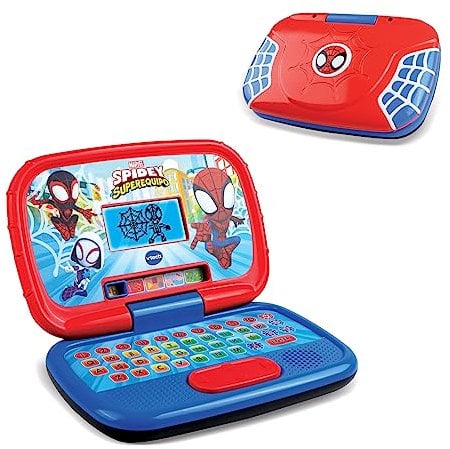 VTech - Portátil Educativo de Spidey y su superequipo, Ordenador de Aprendizaje para niños +3 años, Lenguaje, Matemáticas, Juegos, Versión ESP