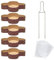 FAH FAMILY AT HOME Kit Stampo per Colomba (5pz x 500 gr) + Spillone Colomba + Sacchetti (5pz), Forma Colomba Pasquale di Carta Naturale di Pura Cellulosa in Microonda, Resistente al Calore 220° C