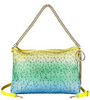 collezione alessandro Abendtasche Bling mit tausenden Strass Glitzersteinen 30cm x 21cm x 3cm