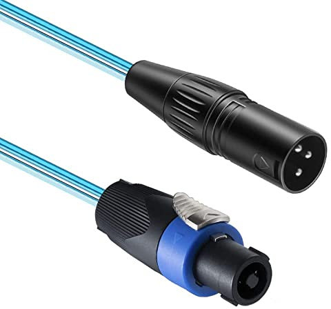 speakon to xlr male cable speakon to xlr adapter speakon to male xlr cables speaker leads (speakon to xlr male)