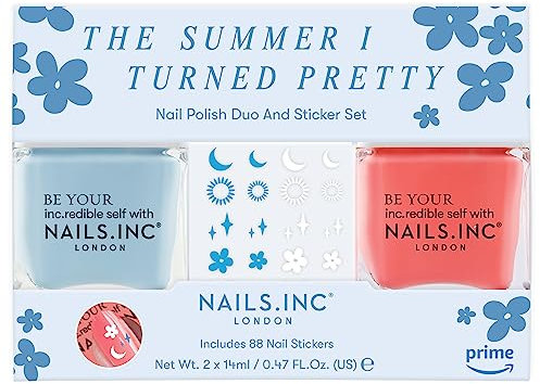 Nails.INC x The Summer I Turned Pretty Nail Polish Duo And Sticker Set