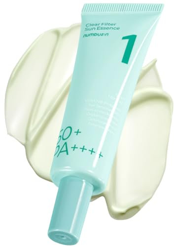 numbuzin Nr.1 Sonnencreme | Klarfilter-Sonnenessenz | Kein Weißstich, Feuchtigkeitsspendend, kühlend, leichtes Finish | 50 ml