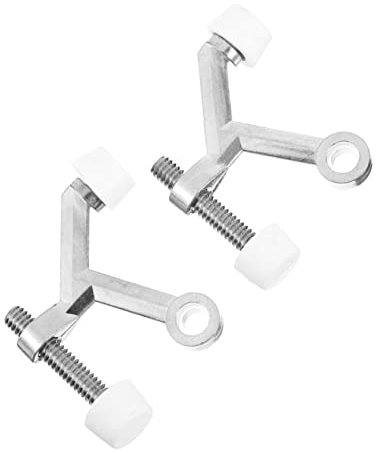 NUOBESTY 2stücke Türstopper Aus Zinklegierung Stummer Türpuffer Tür-anti-stoß-zubehör Haushaltsbedarf Für Schlafzimmer Bad Und Küche Installieren Robust Und Rostfrei