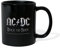 Spreadshirt AC/DC Logo In Silber Rock Or Bust Album Tasse Einfarbig, One size, Schwarz