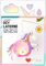 folia 94202 - Laternen Bastelset SWEET RAINBOW, ca. 10 x 23 x 33 cm - Bastelmaterial für eine Laterne, gestaltbar als Einhorn oder Regenbogen