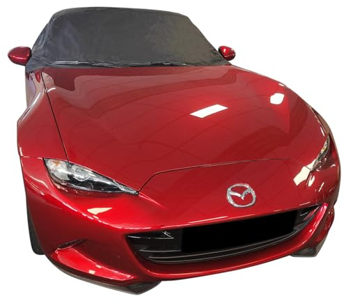 Star Cover Mazda MX-5 ND Cabrio Halbabdeckung Berlin Schwarz, Wasserfest, Cabrio Passform, Autoabdeckung