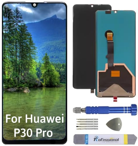 Int'x Full OLED Display für Huawei P30 Pro VOG-L09 VOG-L29 (Fingerprint) LCD Bildschirm Ersatz Touchscreen mit Werkzeug Schwarz Hohe Qualität