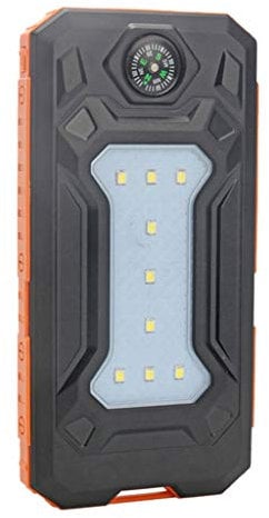 MONOJLY Portable 10000mah USB Powerbank Casing Waterproof Solar Power Bank Housing Universal for Phone Charger No Batteries