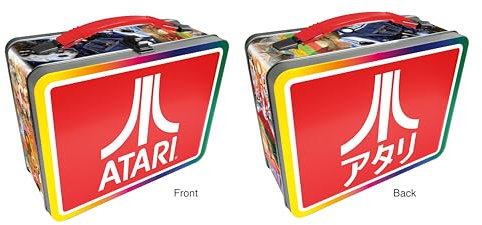 AQUARIUS Atari Fun Box – Stabile Aufbewahrungsbox aus Zinn mit Kunststoffgriff und geprägter Frontabdeckung – Offizielles Lizenzprodukt von Atari und Sammlerstück
