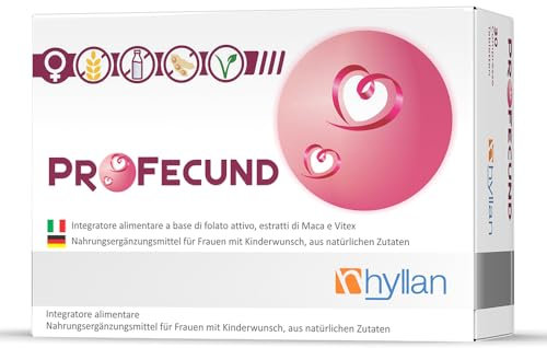ProFecund- Supporto Naturale alla Fertilità Femminile, Regolazione Ciclo e Ovulazione, Integratore con Maca e Vitex, Ricco di Folato, Per Donne in Cerca di Gravidanza