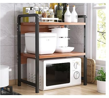 Soporte para microondas Estante para horno microondas de 3 niveles Soporte para microondas de gran capacidad Estante de almacenamiento Estante de almacenamiento para utensilios de cocina Soporte