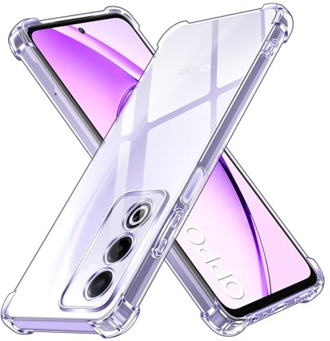 iVoler Cover per Oppo A80 5G, Custodia Antiurto Trasparente per Assorbimento Degli Urti con Paraurti in TPU Morbido, Sottile Morbida in Silicone TPU Protettiva Case