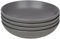Queensway Home & Dining Stone Ceramic Dinnerware of 4/8/12 Pcs Crockery Bowls for Dining Set - Dishwasher Safe, Dessert, Pasta Bowls - 4 Solid Colour Elegant Tableware Set