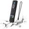 16x4,5 Cm Custodia In Silicone Per Fir-e TV Stick 4 K, Custodia Remota Antiscivolo Per Controller Antiurto, Con Cordino Da Collo, Copertura Remota Anticaduta 4 K, Protezione In Silicone RC - Nera