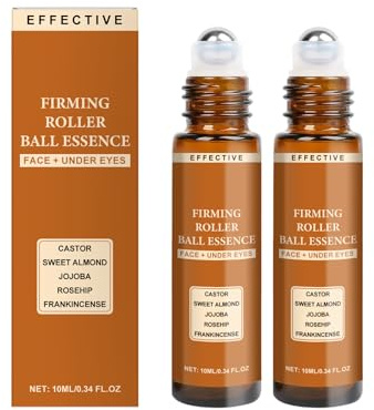 2 Stück Augenserum Mit Roller Ball, Hydrating Eye Cream Firming Eye Cream Rollerball Castor Oil Frankincense Rollerball Under Eye Augen-Roller-Serum, Reduziert Augenfalten, Befeuchtet Und Beruhigt