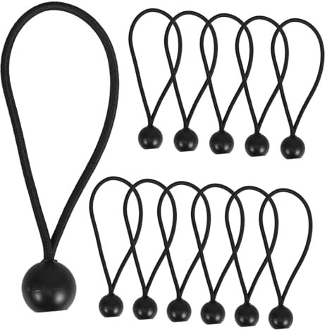 CHILDWEET 12stücke Teiliges Bungee Cords Mit Kugeln Strapazierfähige Elastische Seile Für Abdeckplanen Zelte Und Outdoor-Einsatz Flexibel Langlebig Vielseitig Für Camping Und Heimgebrauch