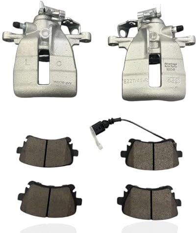 Brake Calipers and Brake Pads Compatible With VW Transporter T5 (Years 2003-2015) Rear Pair