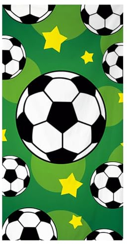 PLNVNVP Fußball Strandtuch, Fußball-Handtücher Sport Badetuch Mikrofaser Strandtücher,für Schwimmen, Surfen, Bad, Pool, Fitnessstudio(140 * 70cm)