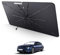 LUWU Parasol Coche Compatible con Peugeot 508 508 SW 2020-2024 2025 / Peugeot 408 Citroen C5 X 2022-2024 2025 Parasol para Parabrisas Delantero Plegable Protección UV Accesorios