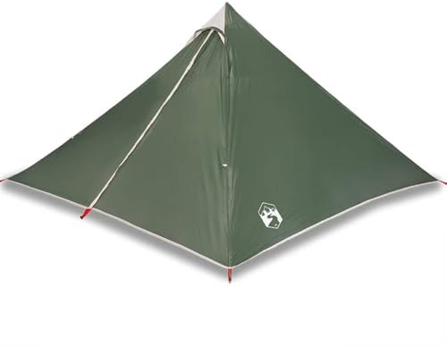 Tipi-Familienzelt für 7 Personen, Grün, Wasserdicht – Robustes 185T Polyester mit PU-Beschichtung, Ideal für Camping und Outdoor-Abenteuer