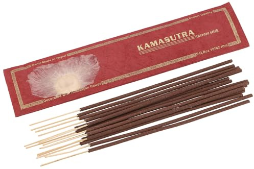 Handmade Räucherstäbchen aus Nepal, 15 g, aromatisch, Kamasutra | Natürliche Kräutermischung, wohltuend, ideal für Meditation, entspannend, beruhigend