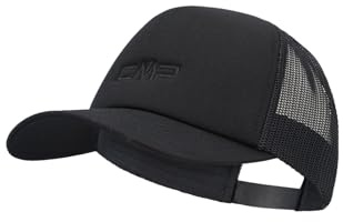 CMP Cap mit Schirm und Mesh Einsatz Nero Atmungsaktive & strapazierfähige Kappe für Outdoor & Sport