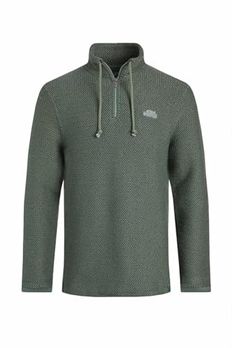 Weird Fish Cruiser 1/4 Zip Macaroni Sweatshirt Army Green Size S. (Jumper/Sweater/Fleece)