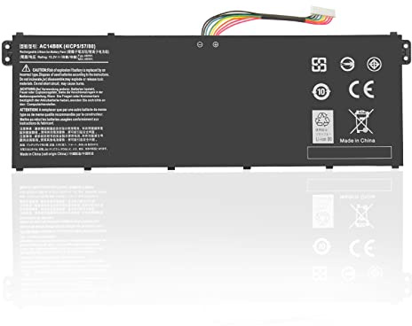 Exmate AC14B8K AC14B3K Battery for Acer Aspire E3-111 E3-112M E5-771G ES1-311 ES1-511 V3-111 V3-371 V5-132 Chromebook 11 CB3-111 13 CB5-31 1 TravelMate B115-M 15.2V 48Wh