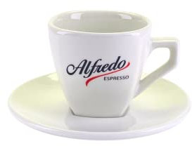 Alfredo Classic Kaffee / Cappuccino-Tasse mit Untertasse 6 Stk, Aurora elfenbein