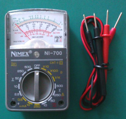 MULTIMETRO MARCA NIMEX TESTER ANALOGICO POCKET 500 V