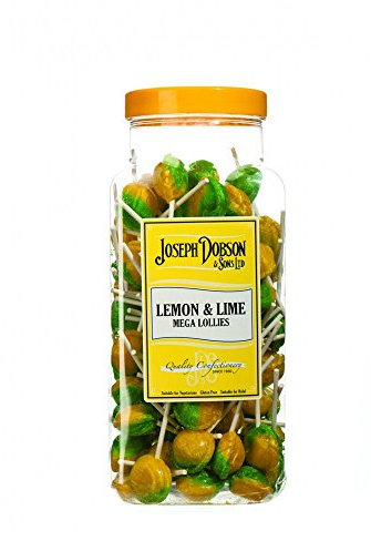Lemon & Lime Mega Lolly Jar of 90